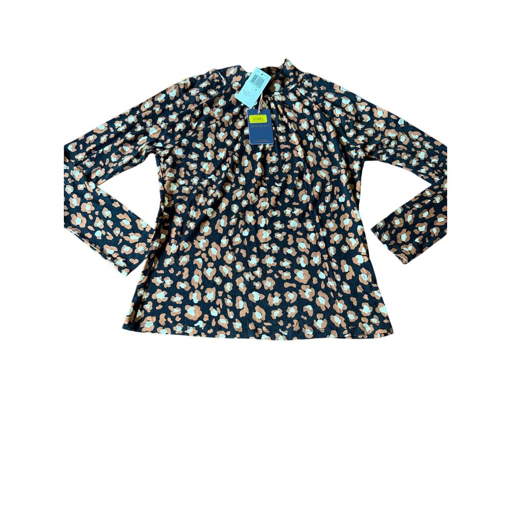 Skies are blue long sleeve mock neck tee NEW size small